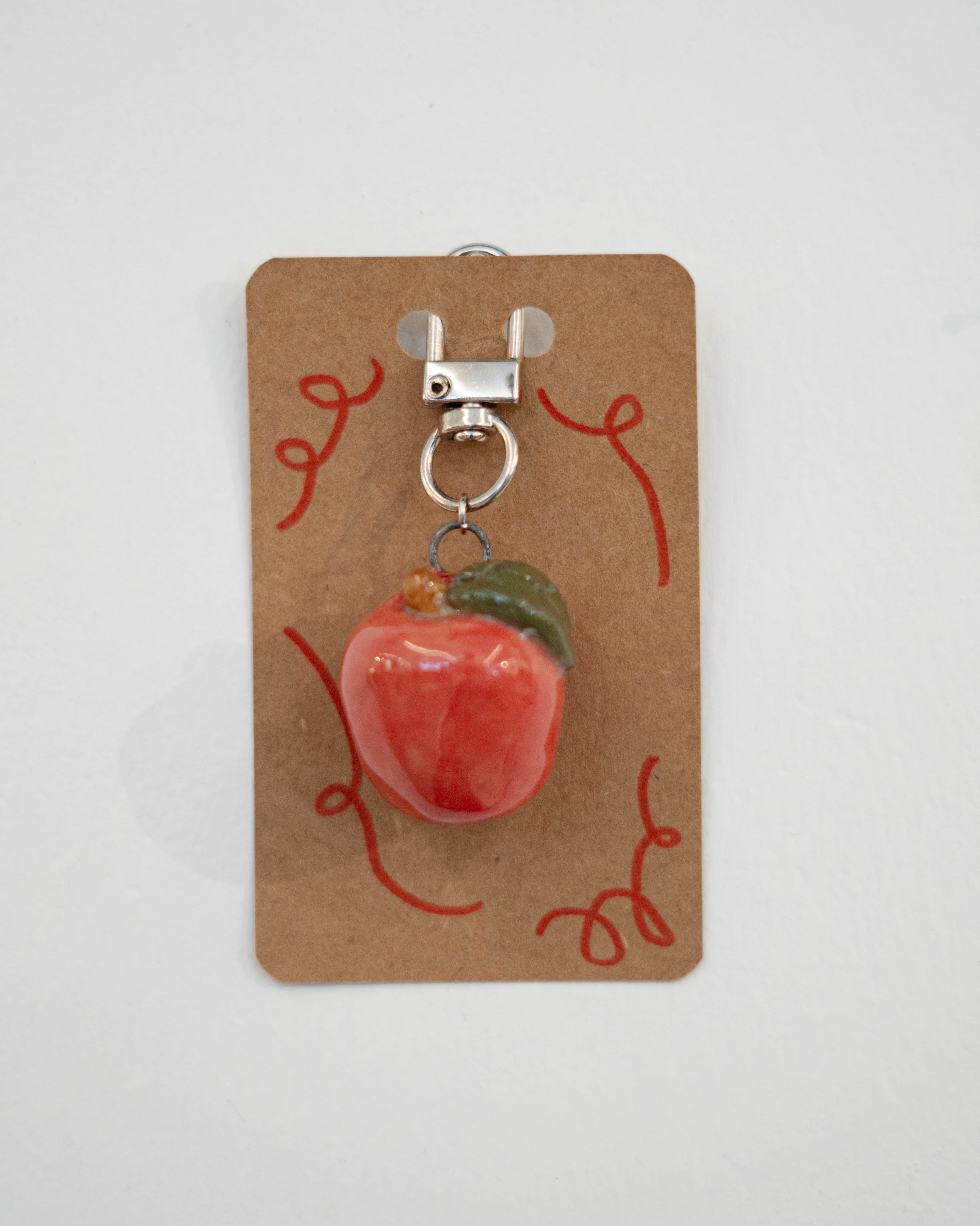 Ceramic Keychains Small Apple