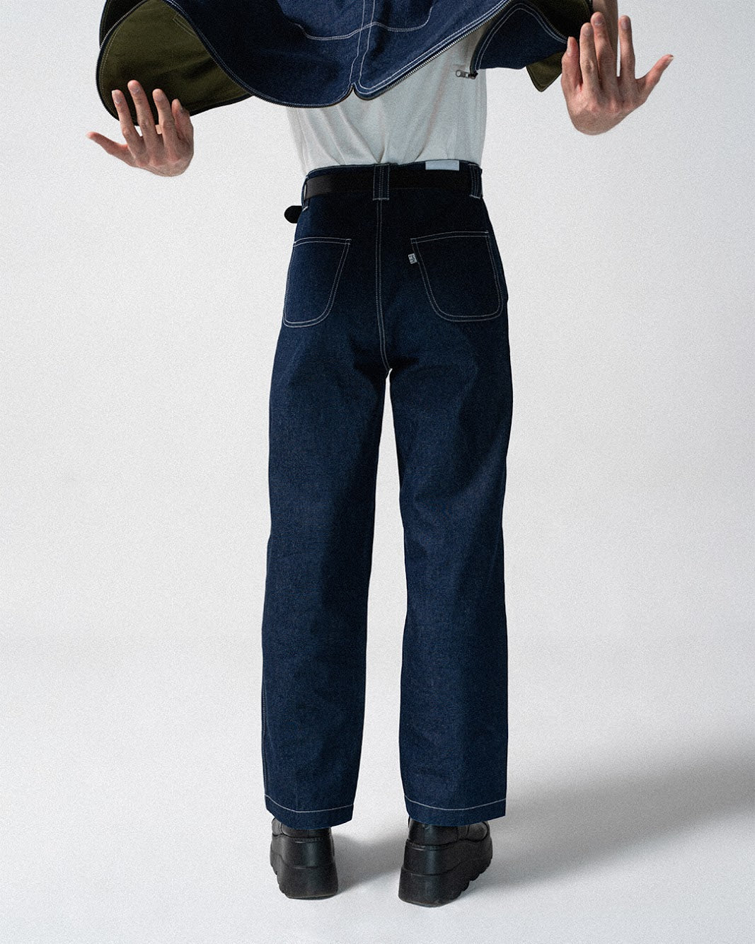 Double Sideseam Denim Pants Male Small