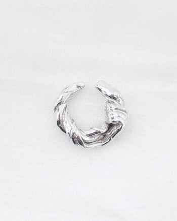 Helix Whirl Cuff One Size   Sterling 925 Silver