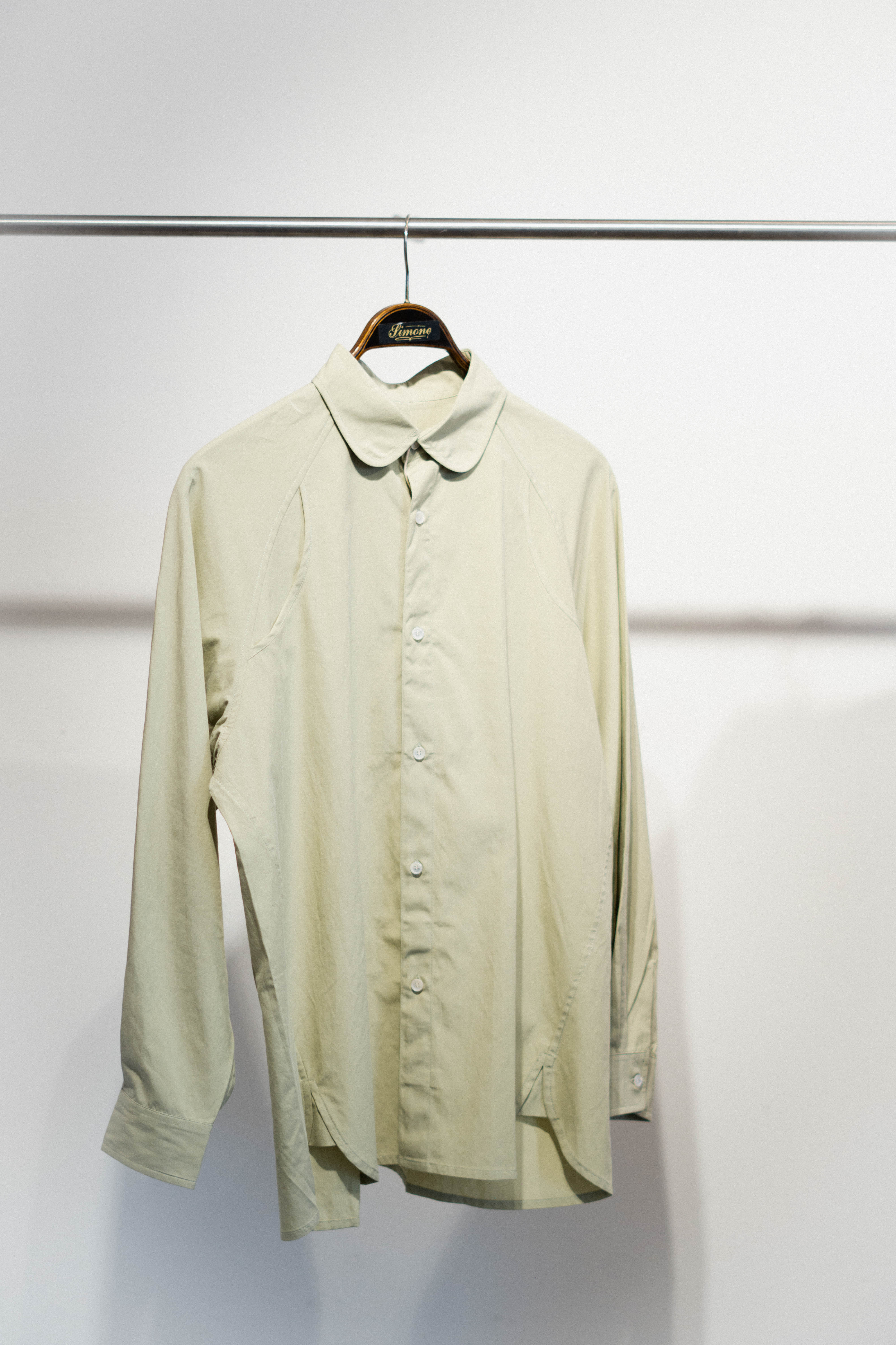 Raglan-sleeve Shirt Mint  -small
