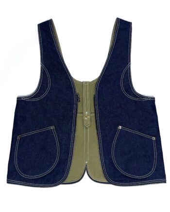 Tote Vest Denim   Olive  -small