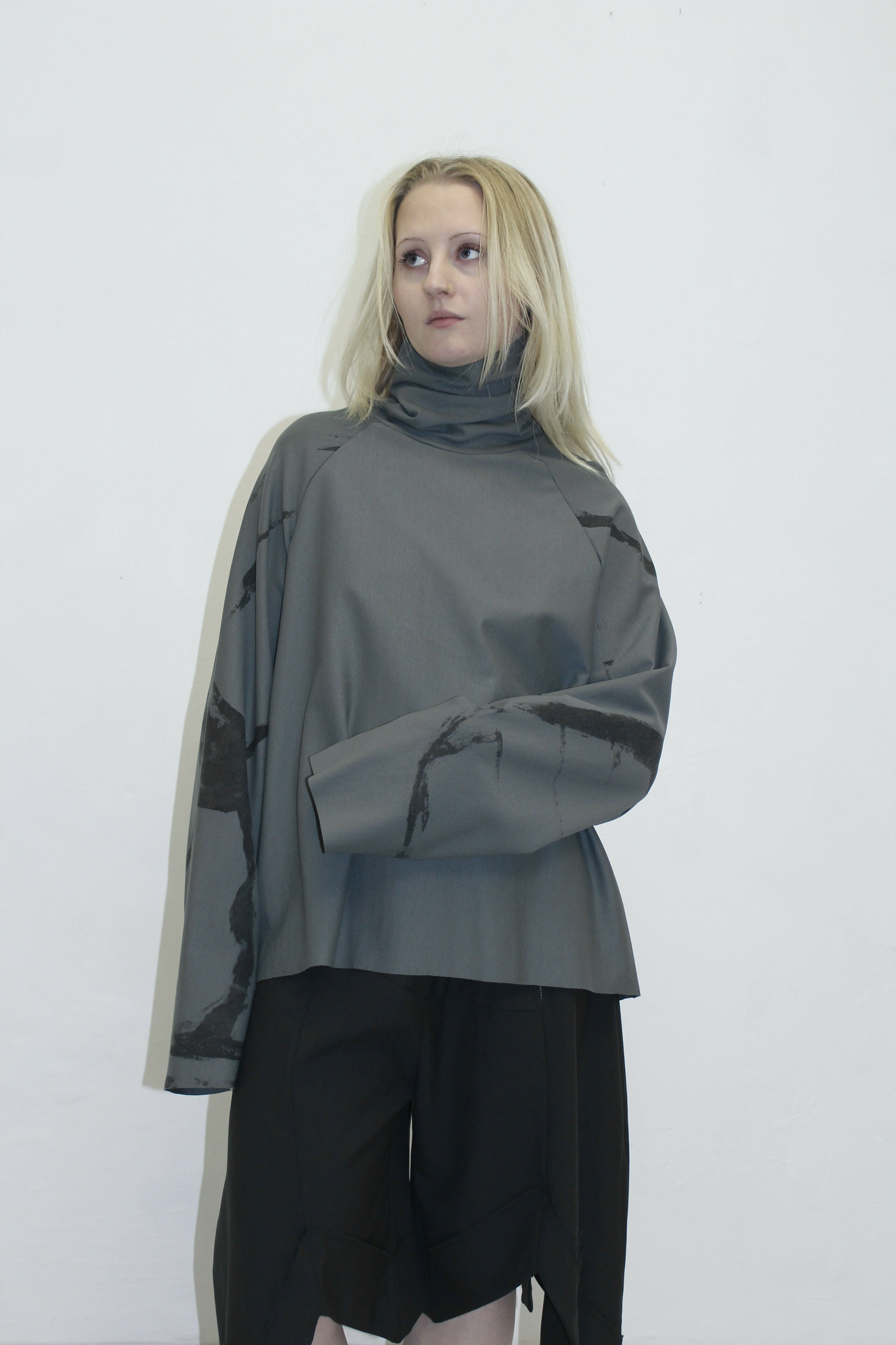 Zirl Top   Handprinted