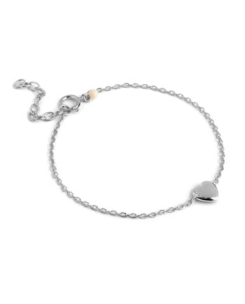 Enamel Armbånd Amore Silver