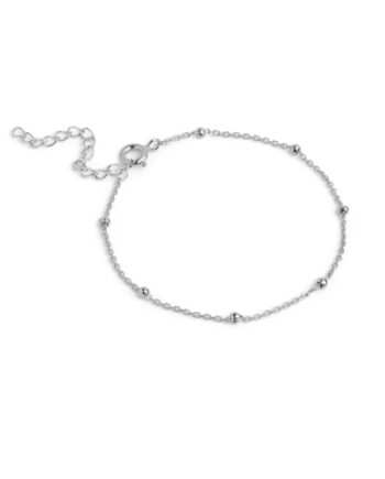Enamel Armbånd Bracelet  Beaded Chain Silver