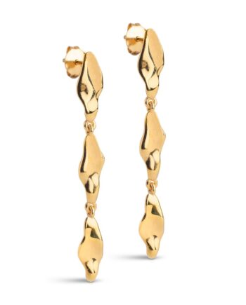Enamel øreringe Earrings  India Medium Gold