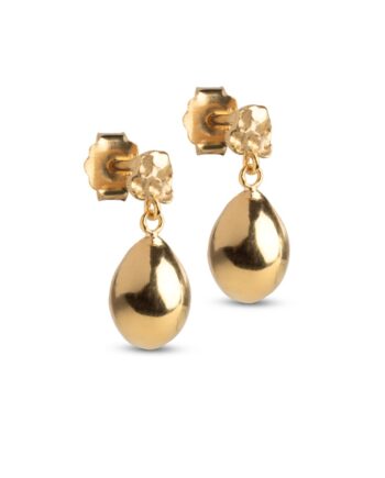 Enamel øreringe Poe Guld