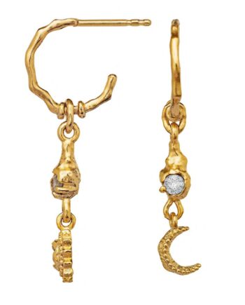 Maanesten øreringe Ember Earrings Guld