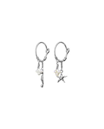 Maanesten øreringe Momi Earrings Sølv