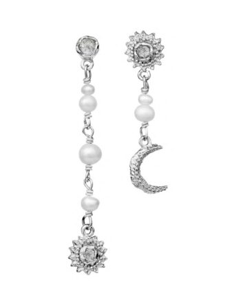 Maanesten øreringe Sunniva Earrings Sølv