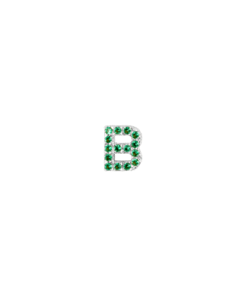 Ix   Green Earring Silver