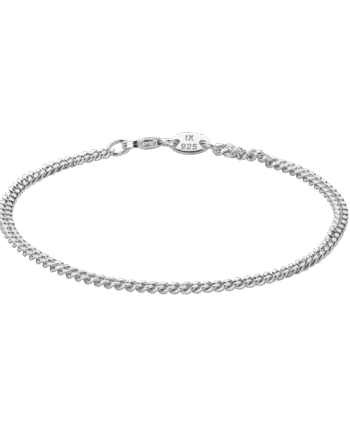 Ix Curb Medi Bracelet Silver