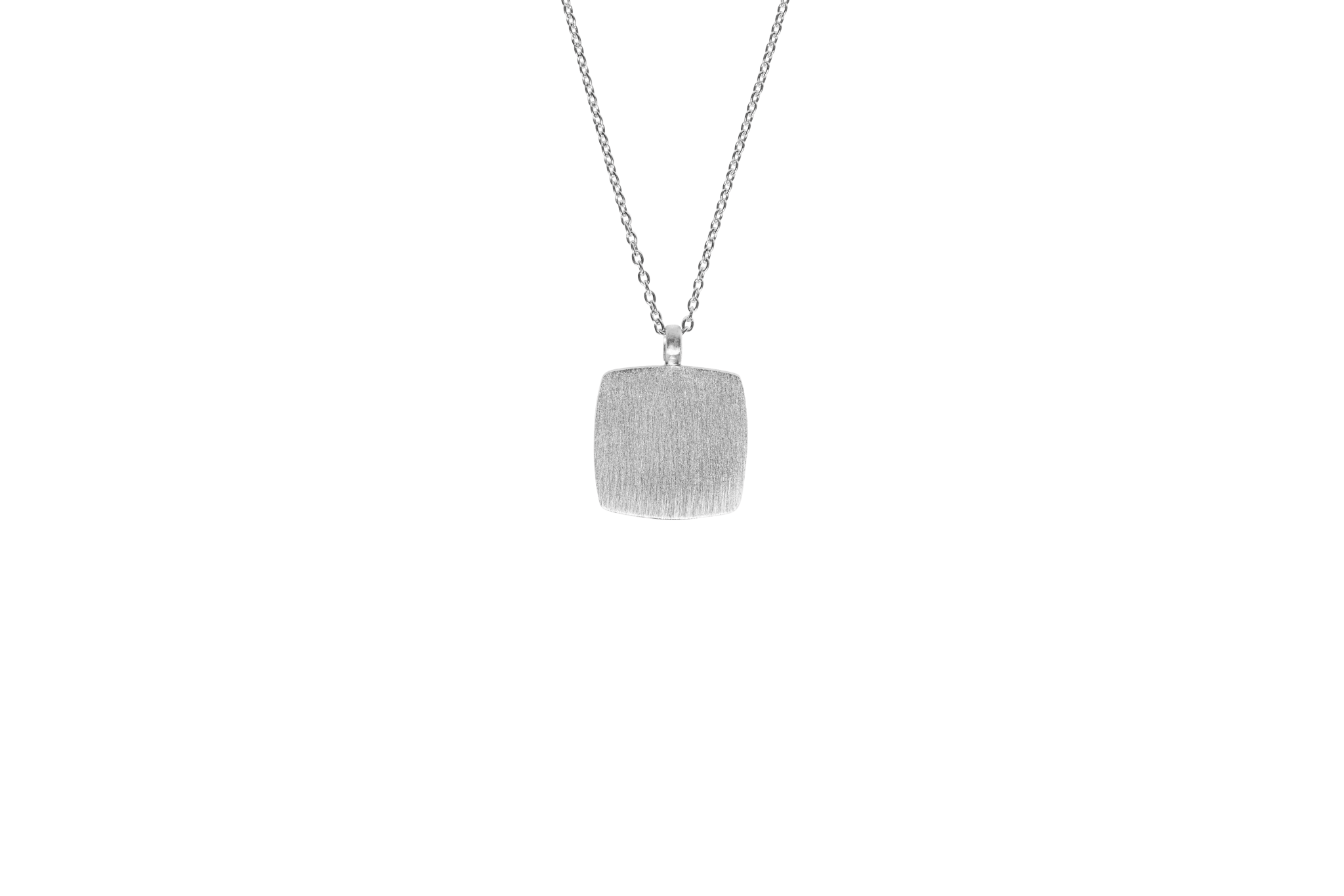 Ix Cushion Pendant Silver