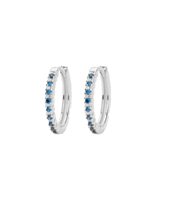 Ix Eternity Blue Earrings Silver