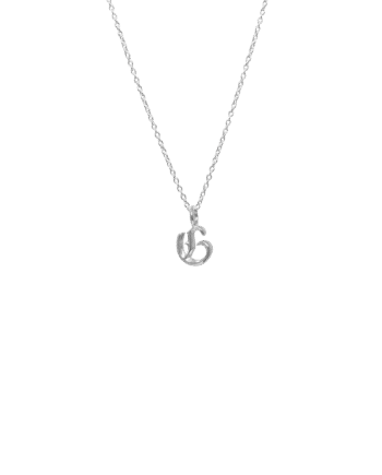 Ix   Letter Charm Silver