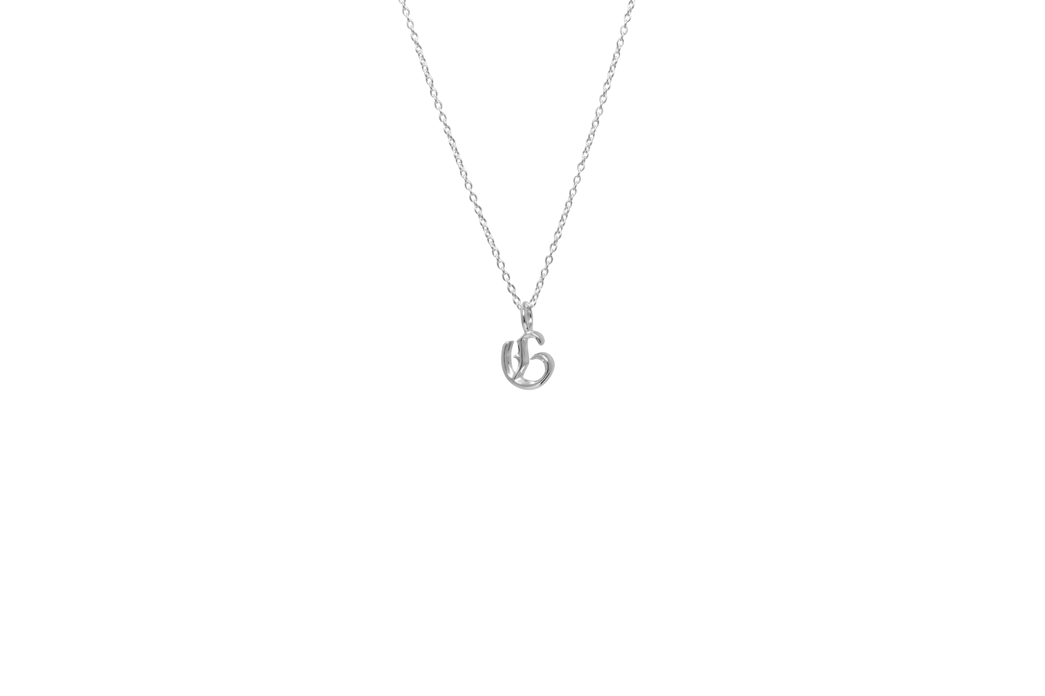 Ix   Letter Charm Silver