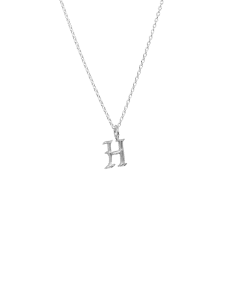 Ix   Letter Charm Silver