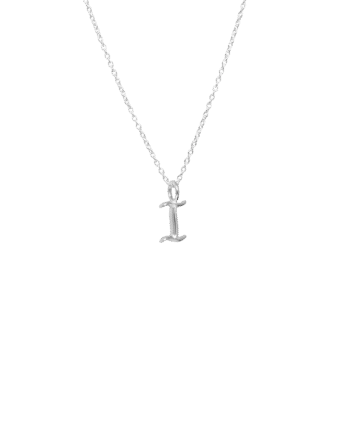 Ix   Letter Charm Silver
