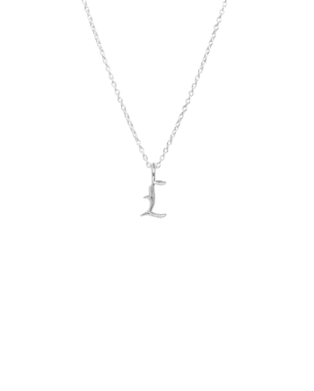Ix   Letter Charm Silver