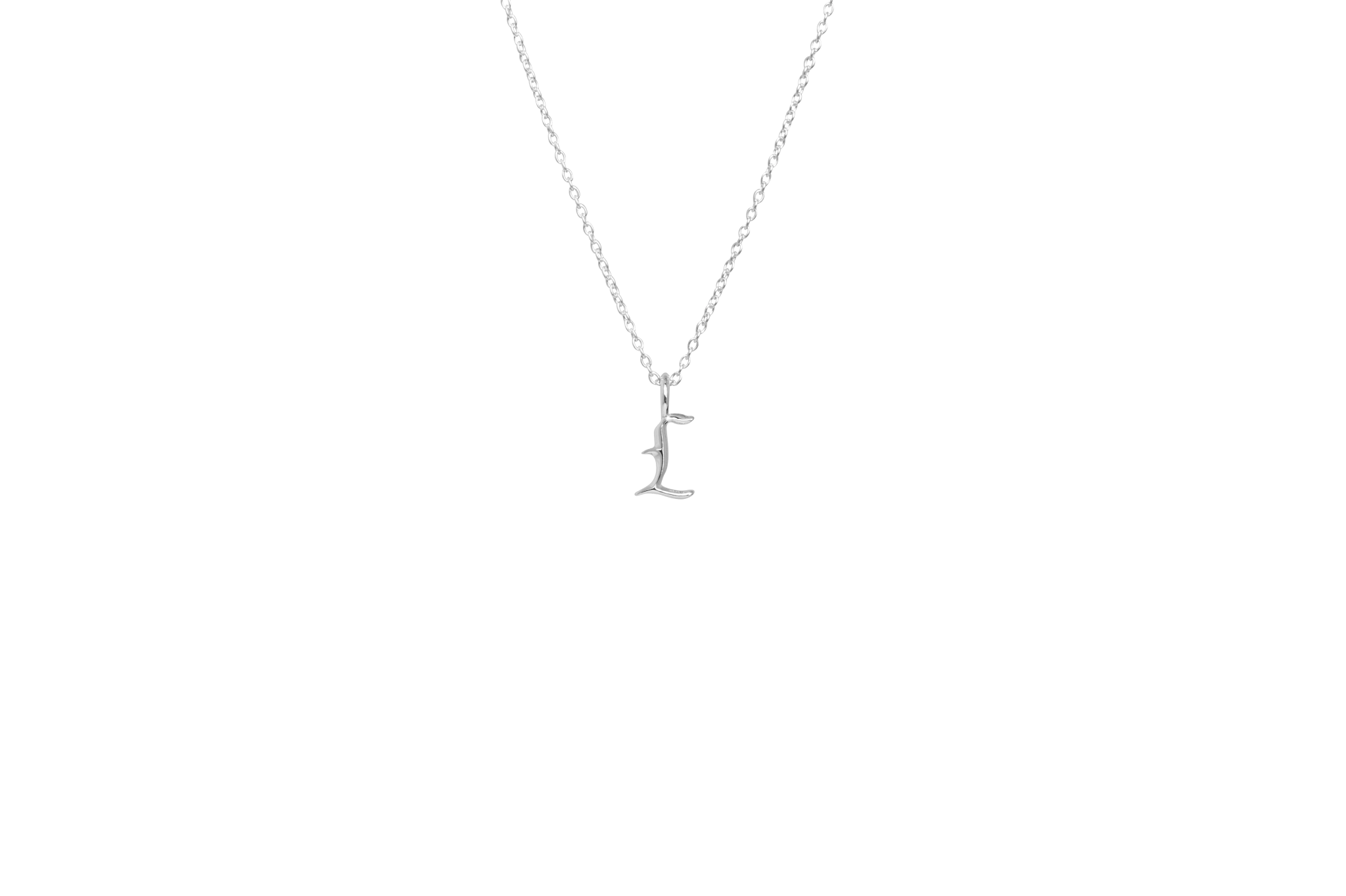 Ix   Letter Charm Silver