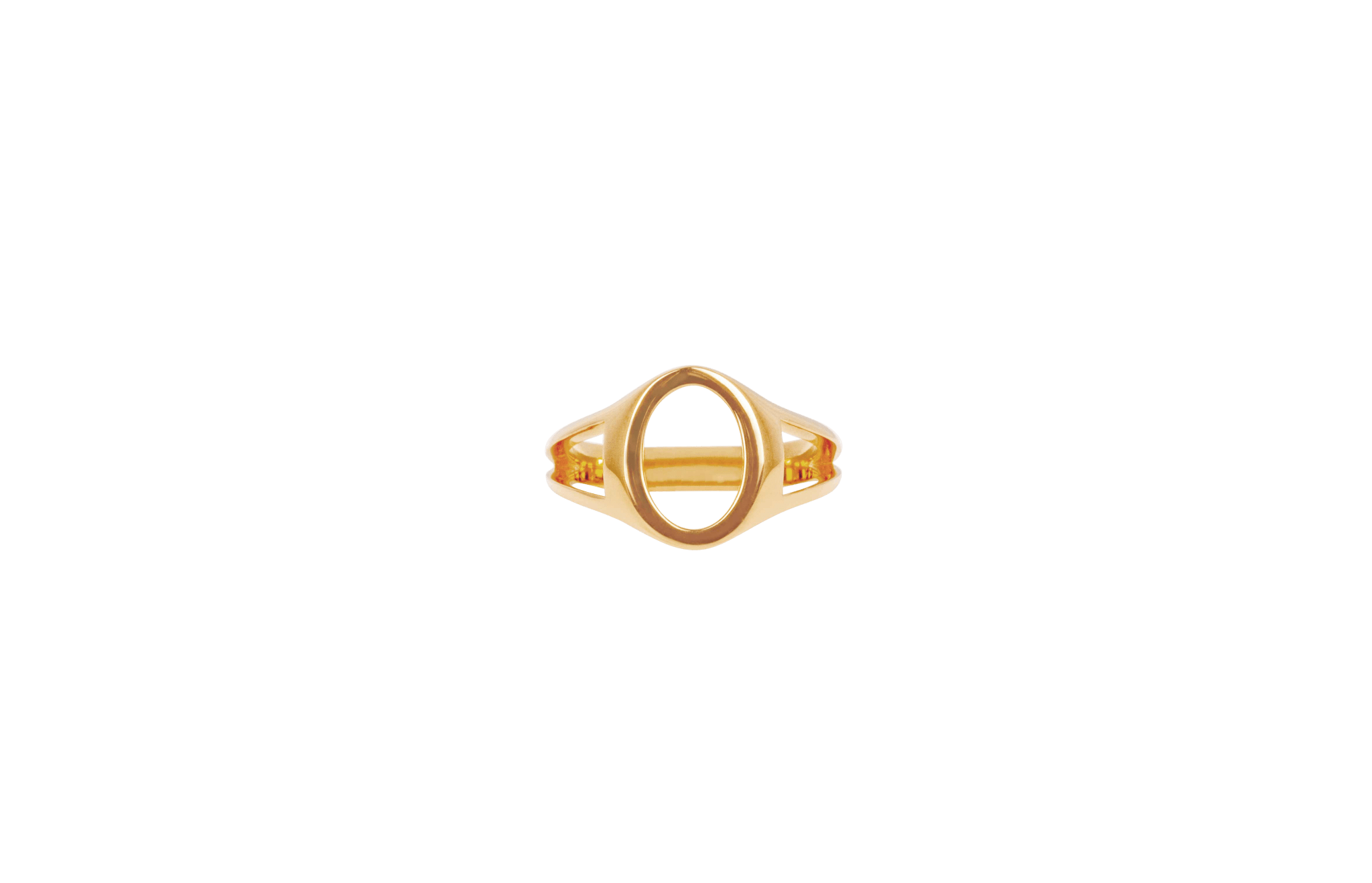 Ix Mini Oval Simple Signet Ring