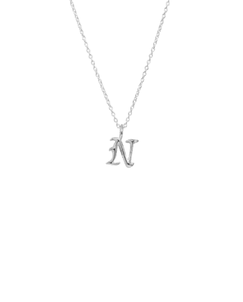 Ix   Letter Charm Silver