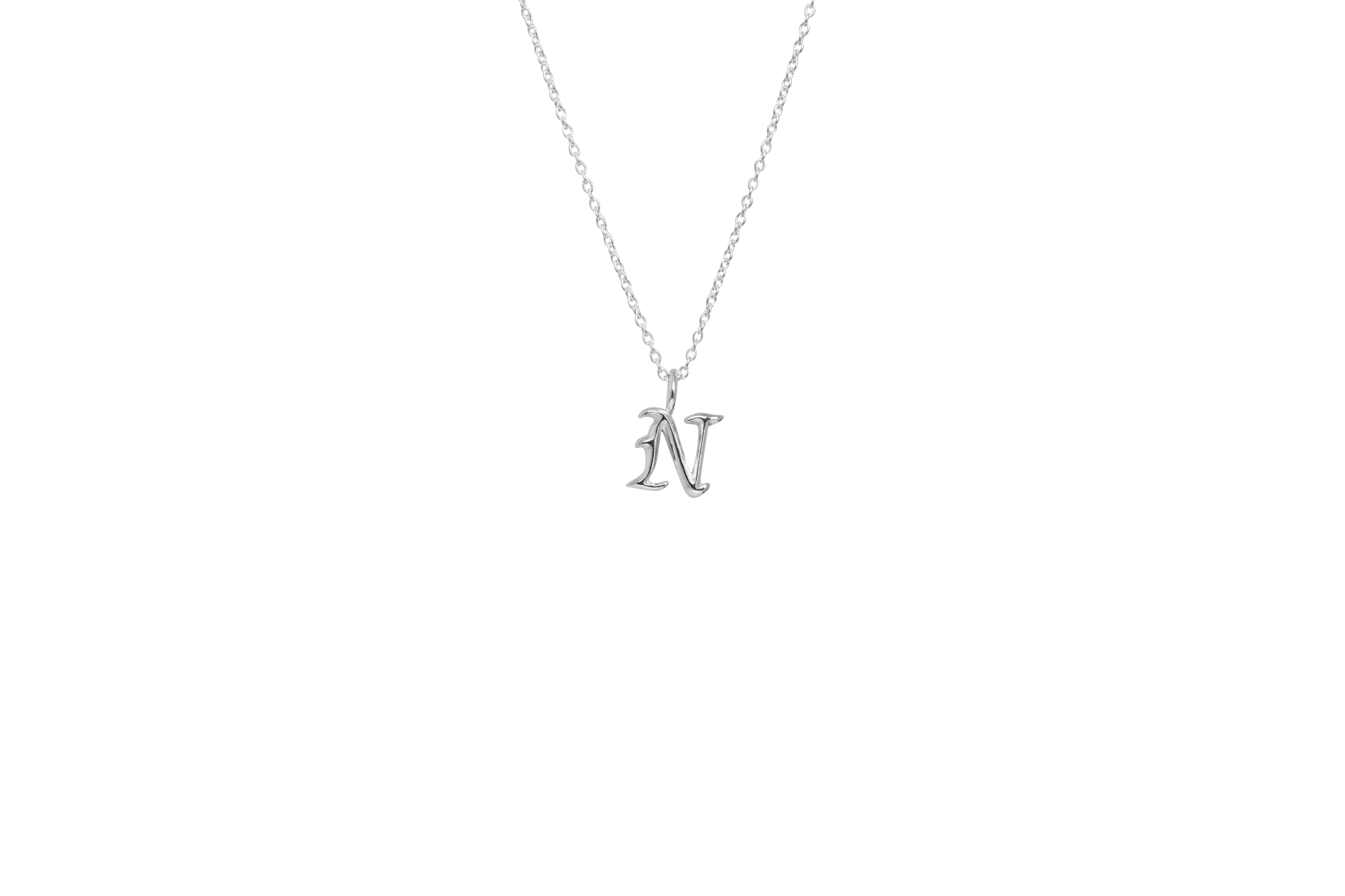 Ix   Letter Charm Silver