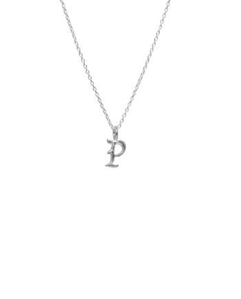Ix   Letter Charm Silver