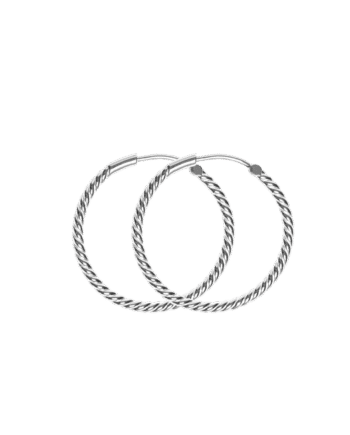 Ix Rope Earrings Silver