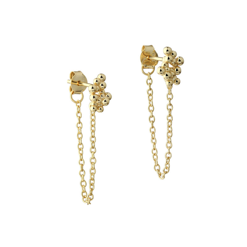 Aya Earstud Chain   Golden