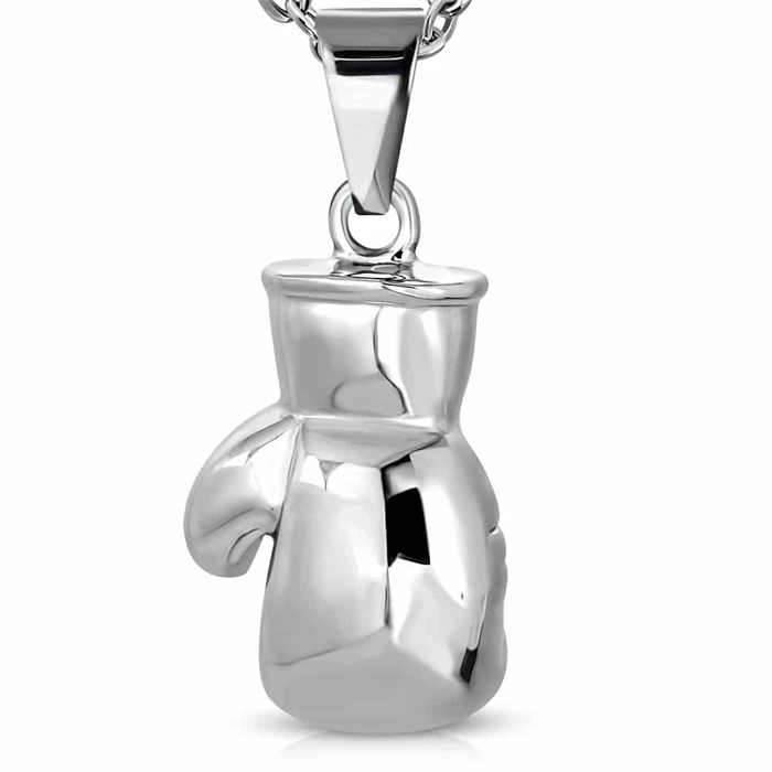 Bokse-handske   Massivt Blank Stål