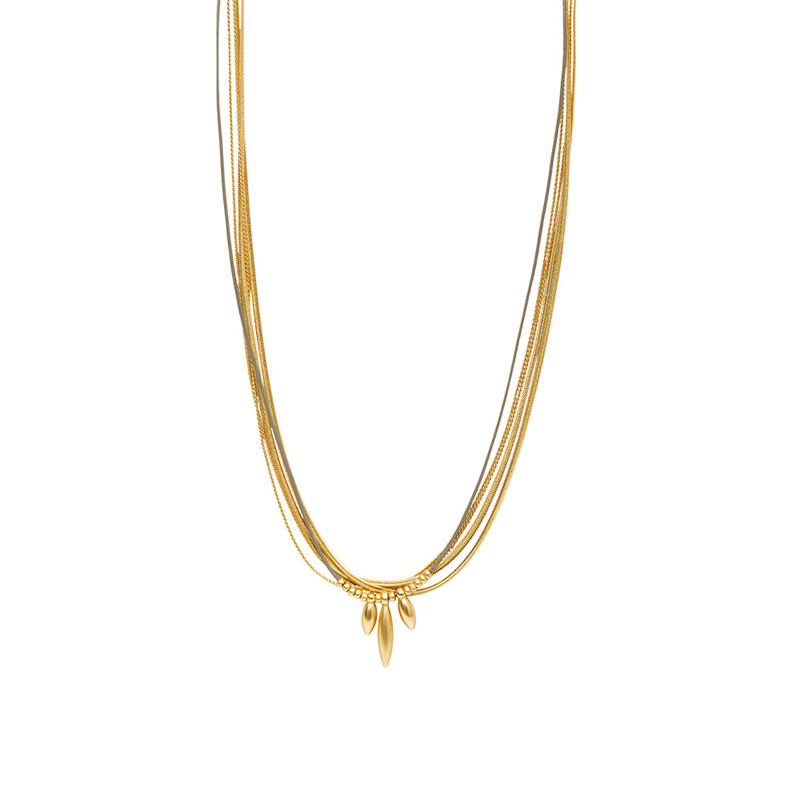 Dansk Copenhagen   Halskæde Med 14 Karat Guld Daisy Bloom