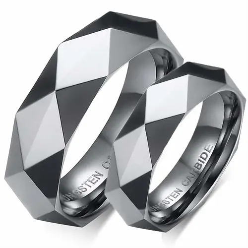 Facet Forlovelsesring   Tungsten