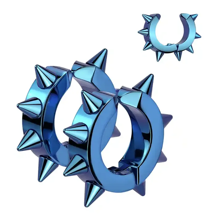 Spikes øreclip   Ip ædelstål Bluecoat