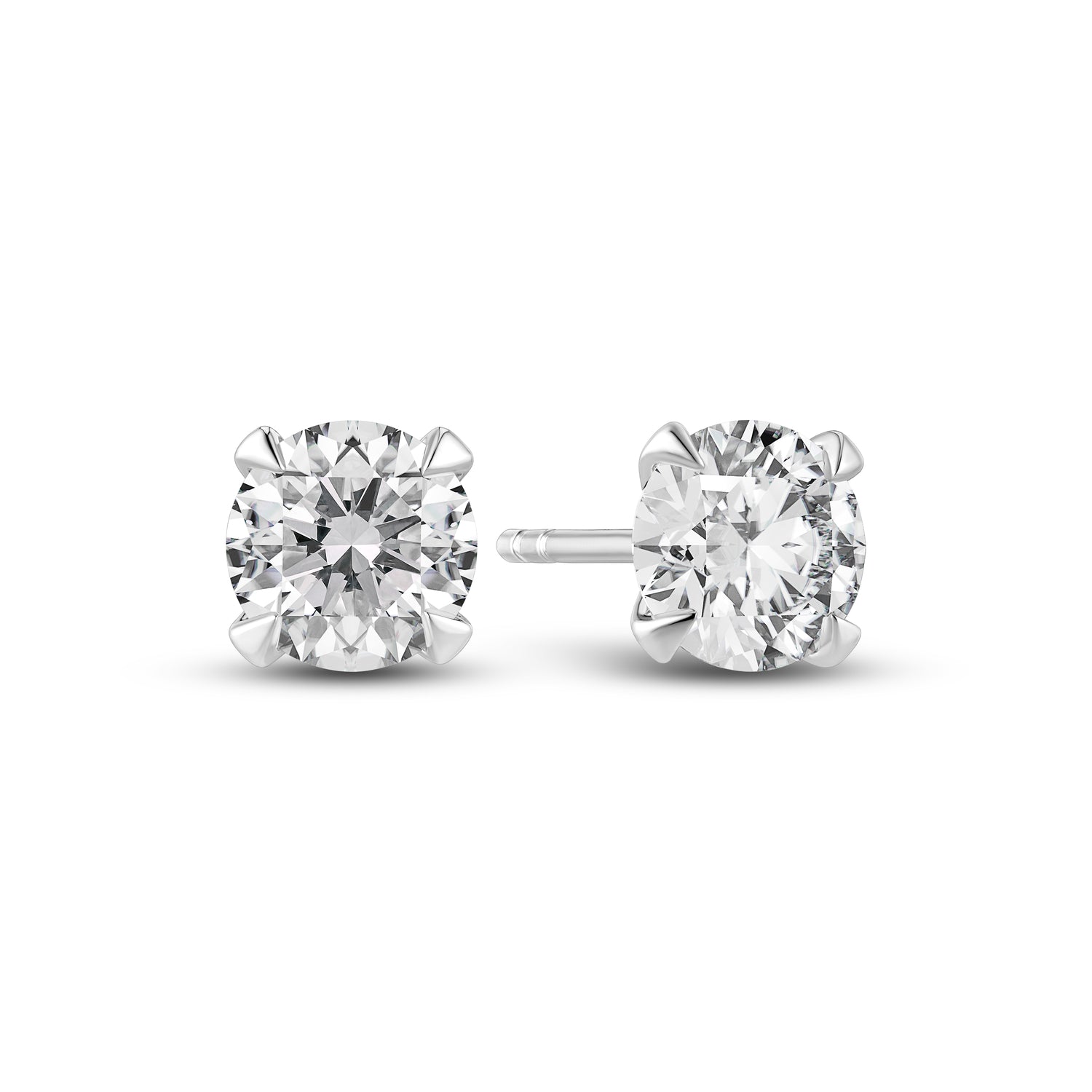 øreringe Venice Solitaire 14 Kt  Guld El  Hvidguld   22-  00 Ct Tw  -  Vs Lab-grown Diamanter