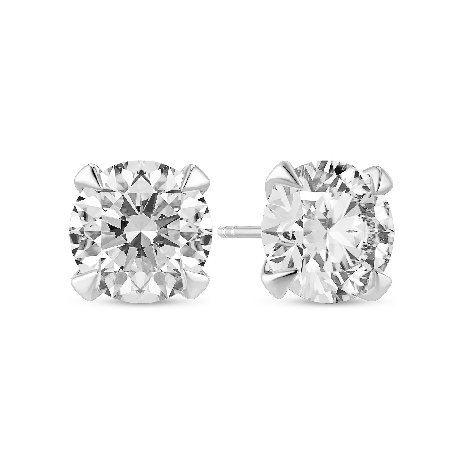 øreringe Venice Solitaire 14 Kt  Guld El  Hvidguld   22-  00 Ct Tw  -  Vs Lab-grown Diamanter