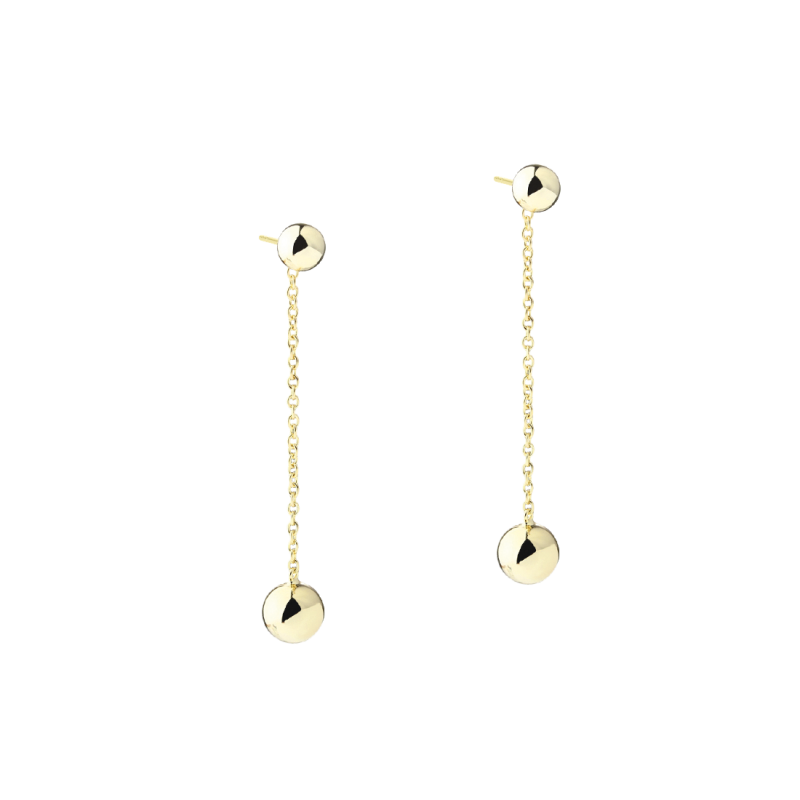 Alba Earstud Long   Golden