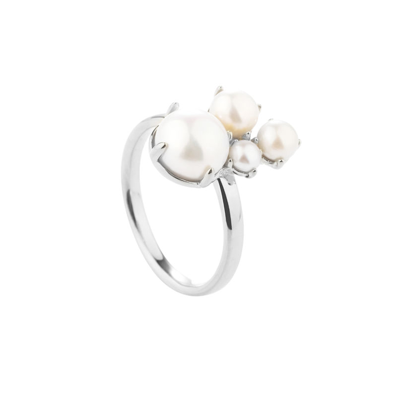 Bubbles Ring -60   Silver