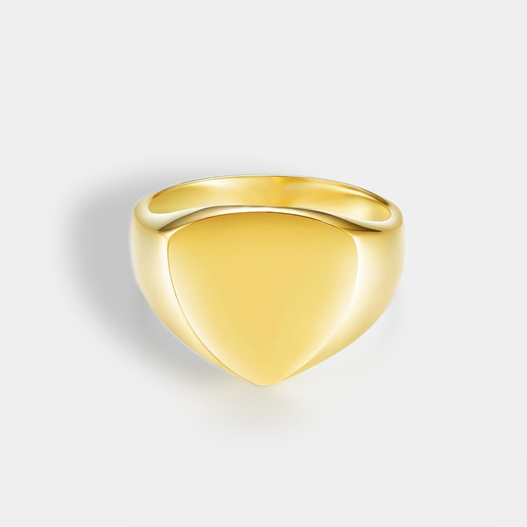 Classic Polygon Signature Guldtonet Ring Str    Herre Northern Legacy