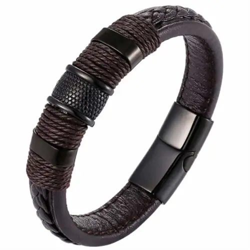 Dark Brown Crawe Herrearmbånd