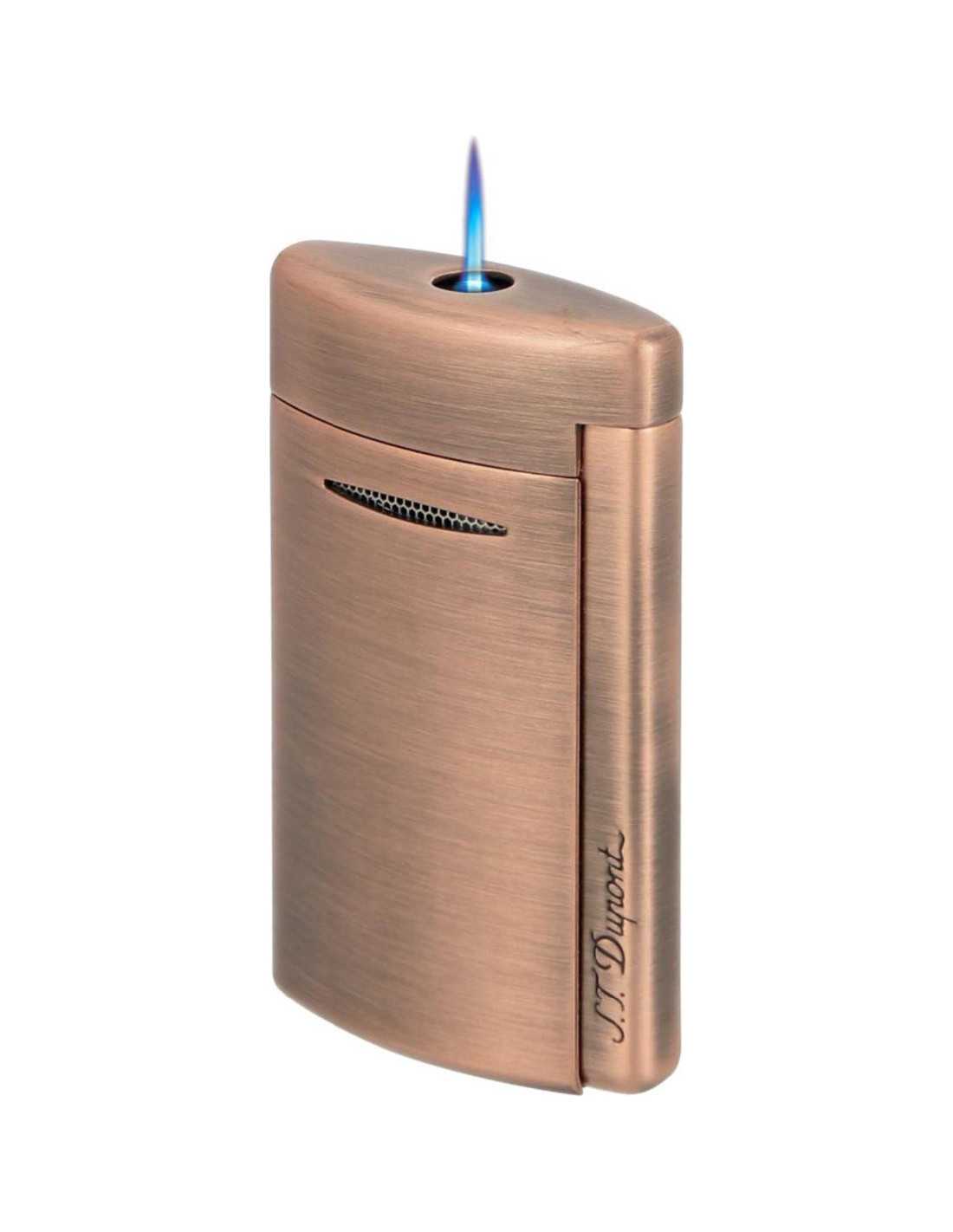 Dupont Minijet   Børstet Kobber Kvalitets Jet Lighter   Stormlighter Fra      Dupont