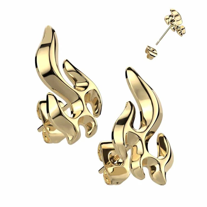 Flame ørestik Ip Gold   Stk