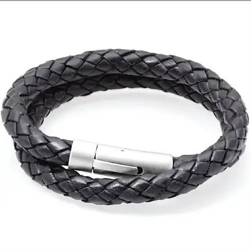 Læderarmbånd Dobbelt Bolo  Quot Franks Quot