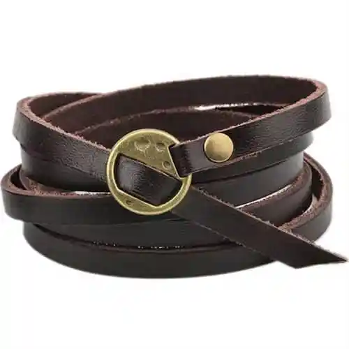 Læderarmbånd  Quot Strand Quot
