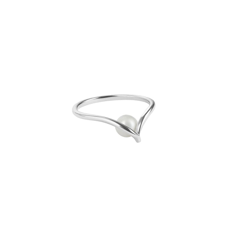 Sela Pearl Ring 54   Silver