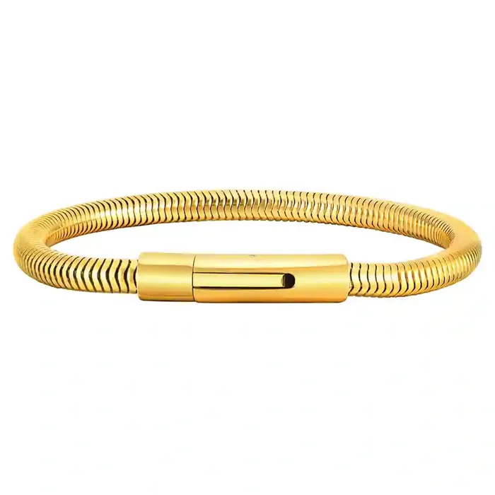 Snake Golden Armbånd   ædelstål 20   Cm