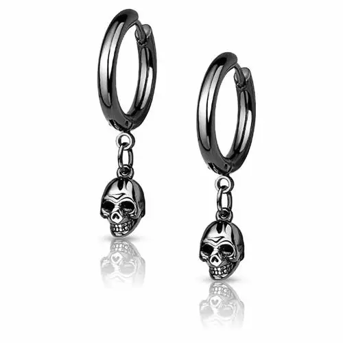 Sort Skull Kranie ørering   Stk