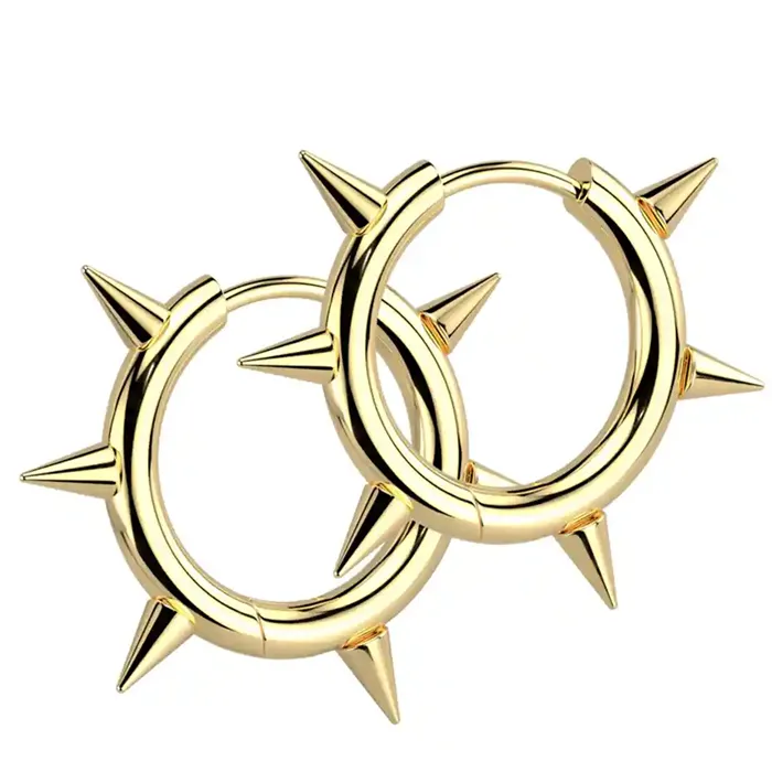 Spids ørering Med Store Spidser     Cm