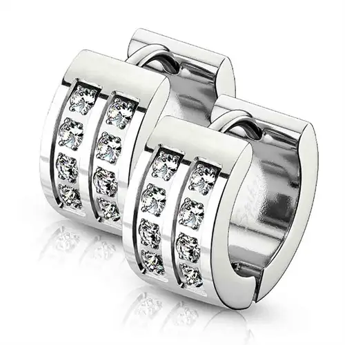Steel Bling And Stone ørering