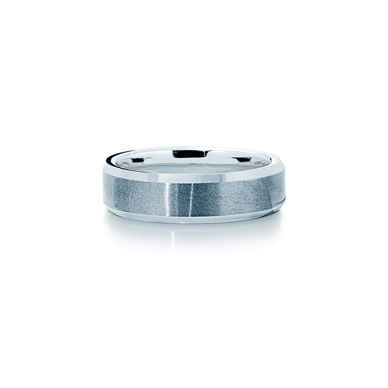 Tungsten Ring Rough Grå