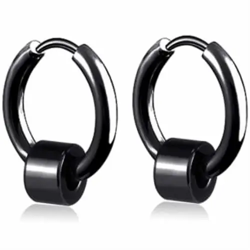 Black Padl ørering   Titanium
